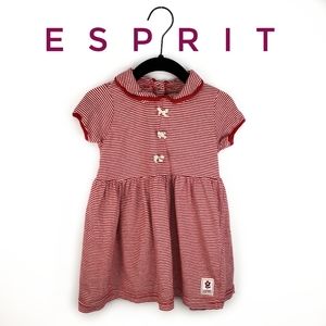 Esprit Baby Girls Red Striped Dress